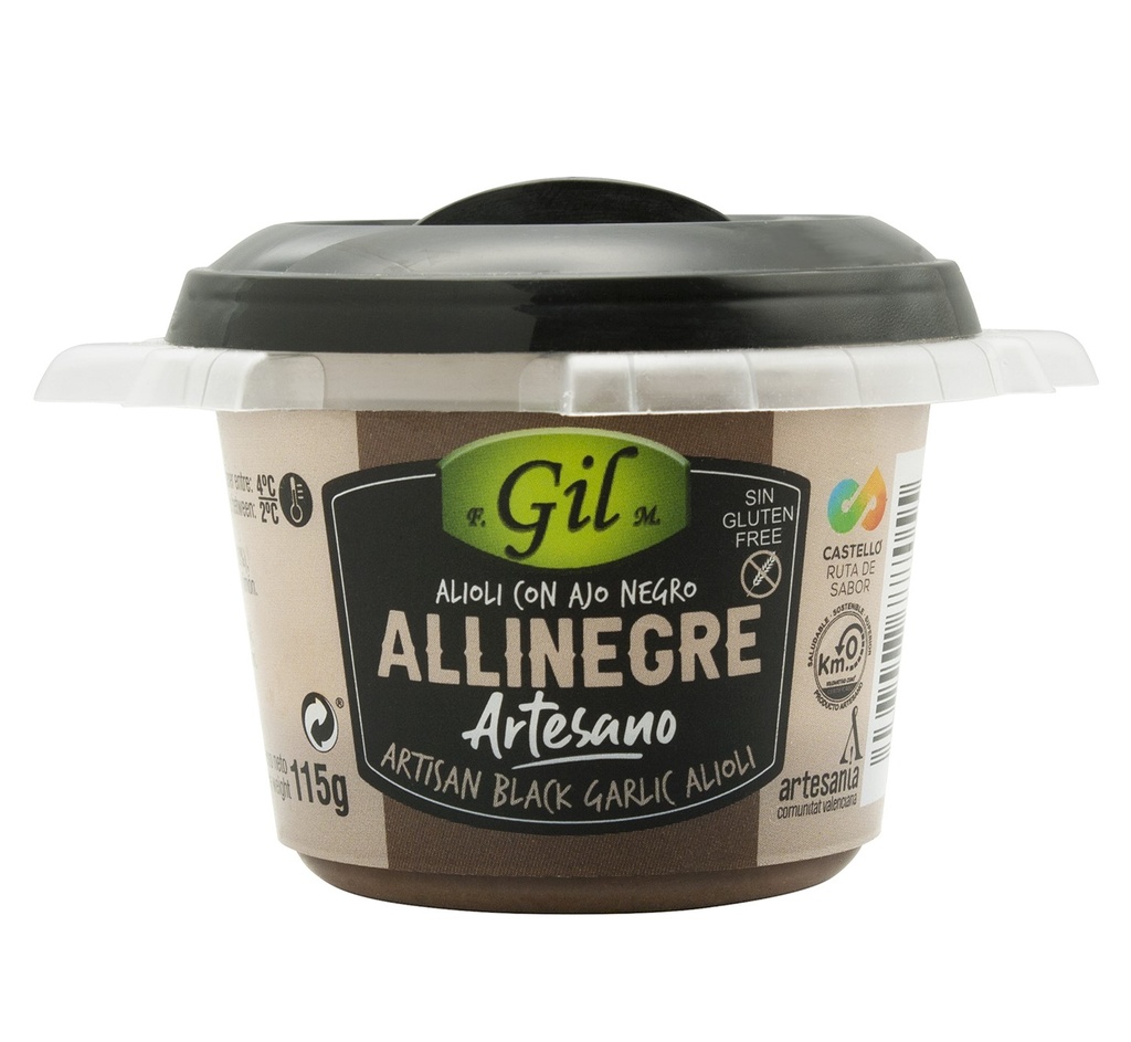 ALLIOLI AJO NEGRO ARTESANO GIL 115GR